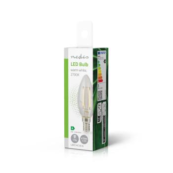 LED-Filamentlampe E14 Kerze 2,2 W 470 lm 2700 K Warmweiß - Nedis