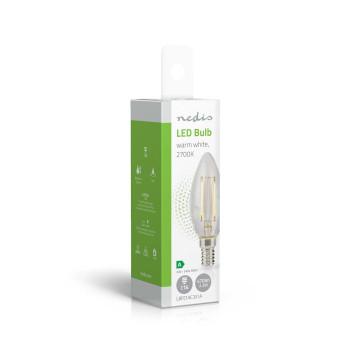 LED-Filamentlampe E14 Kerze 2,2 W 470 lm 2700 K Warmweiß - Nedis