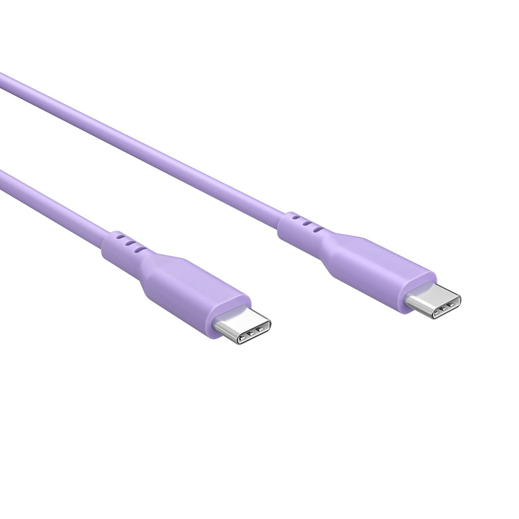 USB-C™ Silikonkabel, 1,5 m, lila