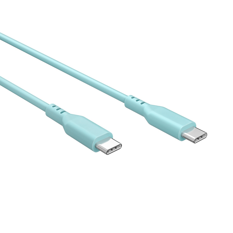 USB-C™ Silikonkabel, 1,5 m, türkis