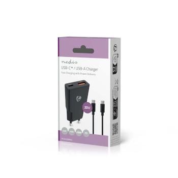 Ladegerät 20 W GaN PD3.0 Schnellladefunktion 1.5 / 2.0 / 2.22 / 3.0 A - Nedis