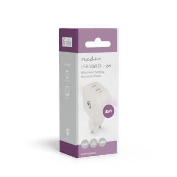 Ladegerät 35 W GaN PD3.0 Schnellladefunktion 1.75 / 2.33 / 2.92 / 3.0 - Nedis