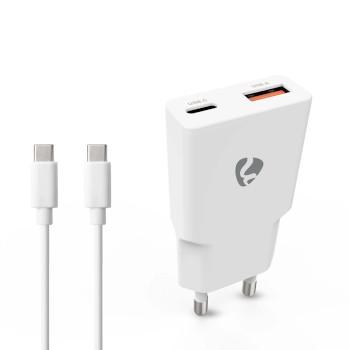 Ladegerät 20 W GaN PD3.0 Schnellladefunktion 1.5 / 2.0 / 2.22 / 3.0 A - Nedis