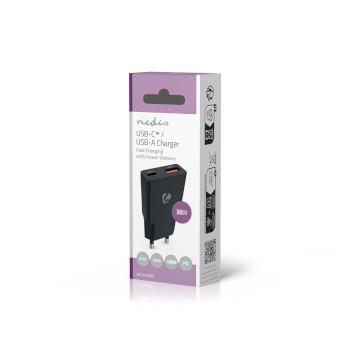 Ladegerät 30 W GaN PD3.0 30W Schnellladefunktion 1.5 / 2.0 / 2.5 / - Nedis