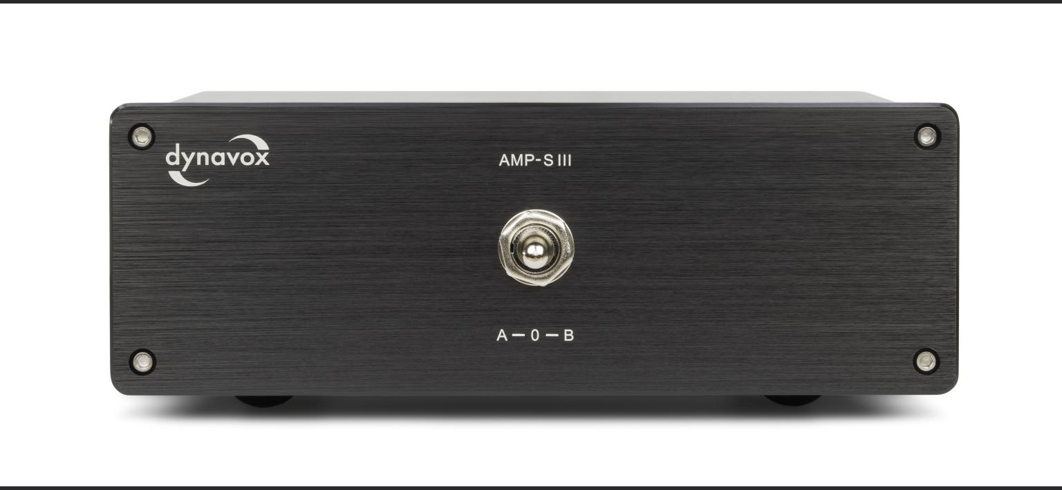 Dynavox Verstärker/Lautsprecher-Umschalter AMP-S III schwarz