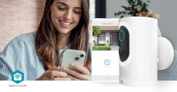 SmartLife Außenkamera Wi-Fi Spotlight 3MP Full HD 1296p - Nedis