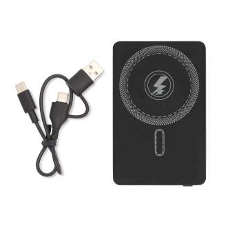 Powerbank 5000 mAh Kabelloses Laden 1.67 / 2.22 / 3.0 A Outputs: - Nedis