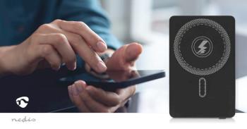 Powerbank 5000 mAh Kabelloses Laden 1.67 / 2.22 / 3.0 A Outputs: - Nedis