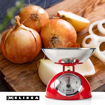 Retro Küchenwaage Analog Metallgehäuse Abnehmbare Schüssel - MELISSA