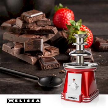 Schokoladenbrunnen 90 B 32 cm 3 Metallstufen Rot / Weiß - MELISSA