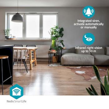 SmartLife Innenkamera Wi-Fi 3MP Full HD 1296p Cloud-Speicher - Nedis