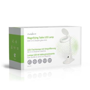 Tischlupe Linsenstärke: 3 + 12 Dioptrien 6500 K 6 W 400 lm Weiß - Nedis