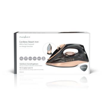 Dampfbügeleisen 2200 W 20 g/m Dampfstoß Edelstahl 260 l - Nedis