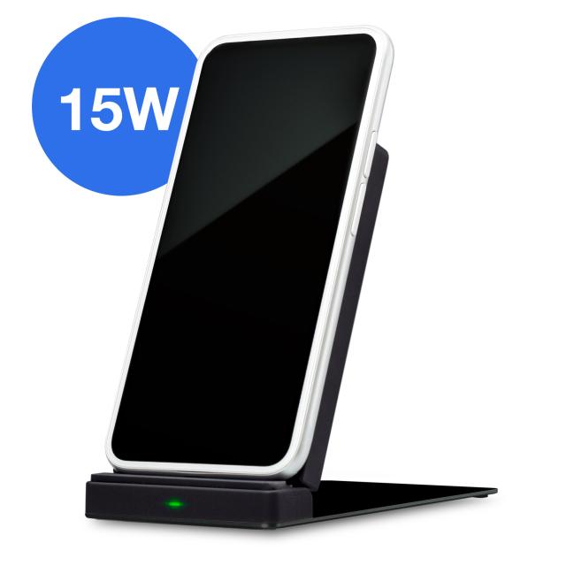 Mobilize Wireless Fast Charger Foldable 5W/7.5W/10W/15W PU Leather Black - Mobilize
