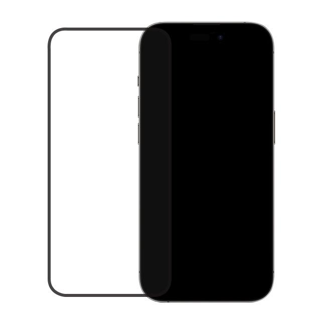 Mobilize Edge-To-Edge Glass Screen Protector Apple iPhone 14 Pro Black - Mobilize
