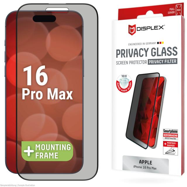 DISPLEX Privacy Glass FC Apple iPhone 16 Pro Max - Displex