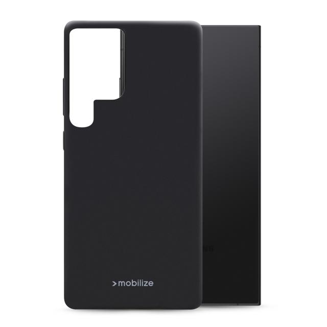 Mobilize Rubber Gelly Case Samsung Galaxy S24 Ultra 5G Matt Black - Mobilize