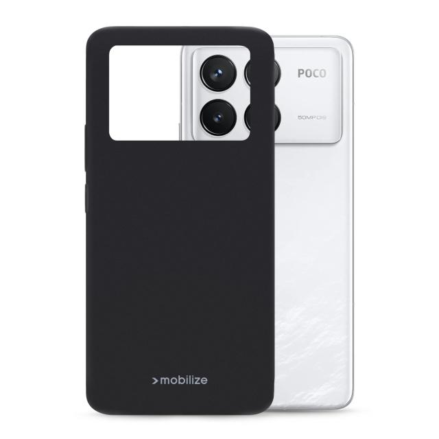 Mobilize Rubber Gelly Case Xiaomi Poco F6 Pro Matt Black - Mobilize