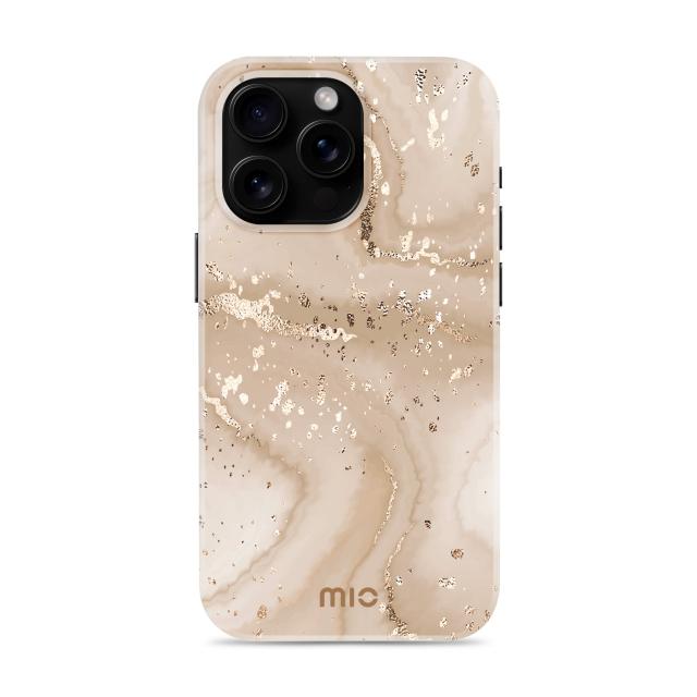 MIO Gold Marble Magsafe Compatible for iPhone 16 Pro Max - MIO by Mobilize