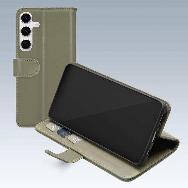 Mobilize Premium Gelly Wallet Book Case Samsung Galaxy S24 FE Green - Mobilize