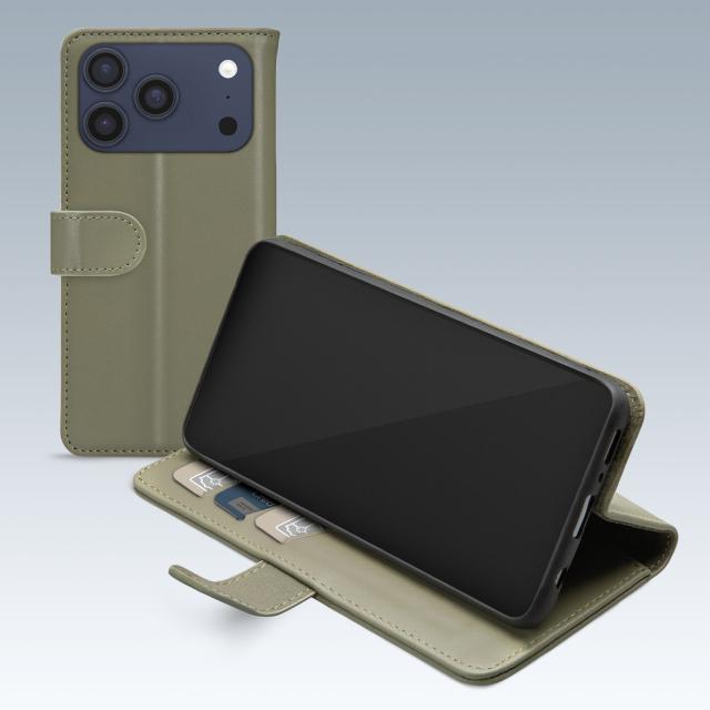 Mobilize Premium Gelly Wallet Book Case Apple iPhone 17 Pro Max Green - Mobilize