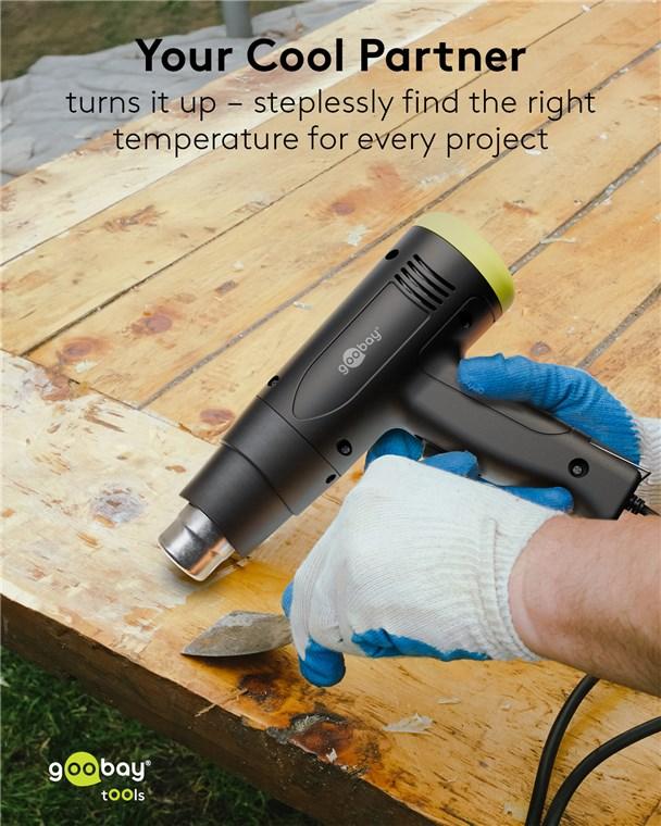 Heißluftföhn Superior, 1500 W - Goobay Tools