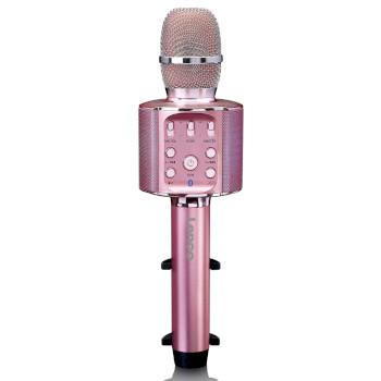 Bluetooth® Karaoke-Mikrofon mit Lautsprecher & Beleuchtung Rosa - Lenco