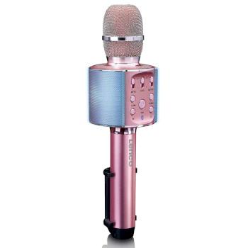 Bluetooth® Karaoke-Mikrofon mit Lautsprecher & Beleuchtung Rosa - Lenco