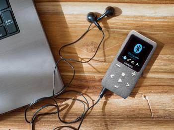 MP3/MP4-Player mit Bluetooth® 8 GB Micro SD-Karte Grau - Lenco