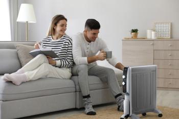Mobile Mikathermische Elektroheizung auf Rädern 2000W Weiß - Trebs