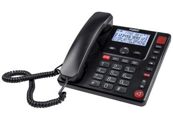 Kabelgebundenes Telefon mit großen Tasten und Display für Senioren Schwarz - Fysic