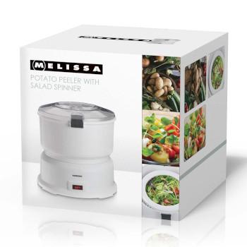 Kartoffelschäler mit Salatschleuder 85W Weiß - MELISSA