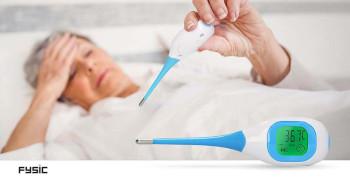 Thermometer mit großem beleuchtetem Display - Fysic