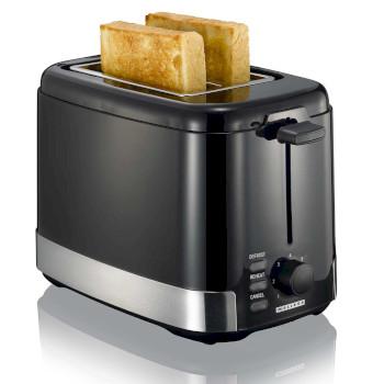 Toaster 2 Scheiben 800W Schwarz / Edelstahl - MELISSA