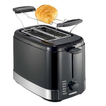 Toaster 2 Scheiben 800W Schwarz / Edelstahl - MELISSA