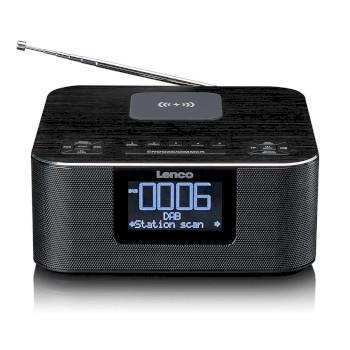 Stereo-Radiowecker mit DAB+ UKW Bluetooth® kabellosem Laden - Lenco