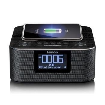 Stereo-Radiowecker mit DAB+ UKW Bluetooth® kabellosem Laden - Lenco