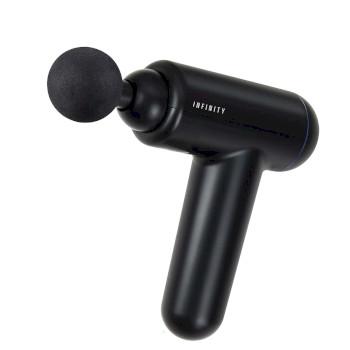 Wiederaufladbare Massagepistole 4 Köpfe Schwarz - MELISSA