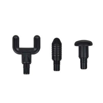 Wiederaufladbare Massagepistole 4 Köpfe Schwarz - MELISSA