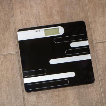 Personenwaage 180 kg Schwarz / Silber - MELISSA