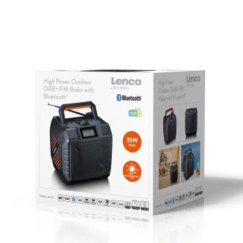 Leistungsstarke tragbare Outdoor-DAB+/FM-Radio mit Bluetooth® IPX5 - Lenco