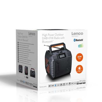 Leistungsstarke tragbare Outdoor-DAB+/FM-Radio mit Bluetooth® IPX5 - Lenco