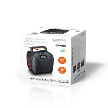 Leistungsstarke tragbare Outdoor-DAB+/FM-Radio mit Bluetooth® IPX5 - Lenco
