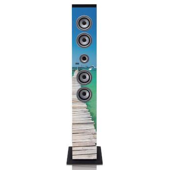 Lautsprecherturm mit Bluetooth®, PLL UKW-Radio, USB- und SD-Player - ICES