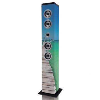 Lautsprecherturm mit Bluetooth®, PLL UKW-Radio, USB- und SD-Player - ICES