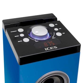 Lautsprecherturm mit Bluetooth®, PLL UKW-Radio, USB- und SD-Player - ICES