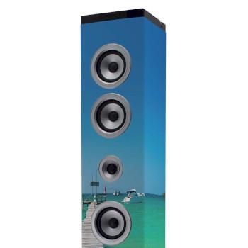 Lautsprecherturm mit Bluetooth®, PLL UKW-Radio, USB- und SD-Player - ICES