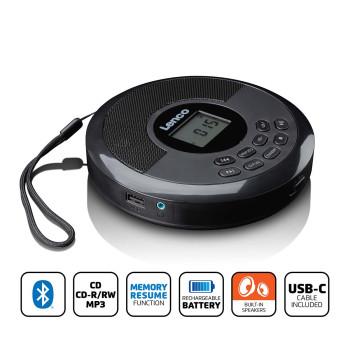 Discman mit Bluetooth® und integrierten Lautsprechern - Lenco