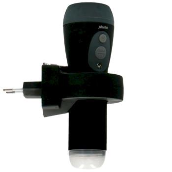 Wiederaufladbare LED-Taschenlampe Schwarz - Alecto