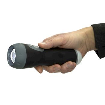 Wiederaufladbare LED-Taschenlampe Schwarz - Alecto